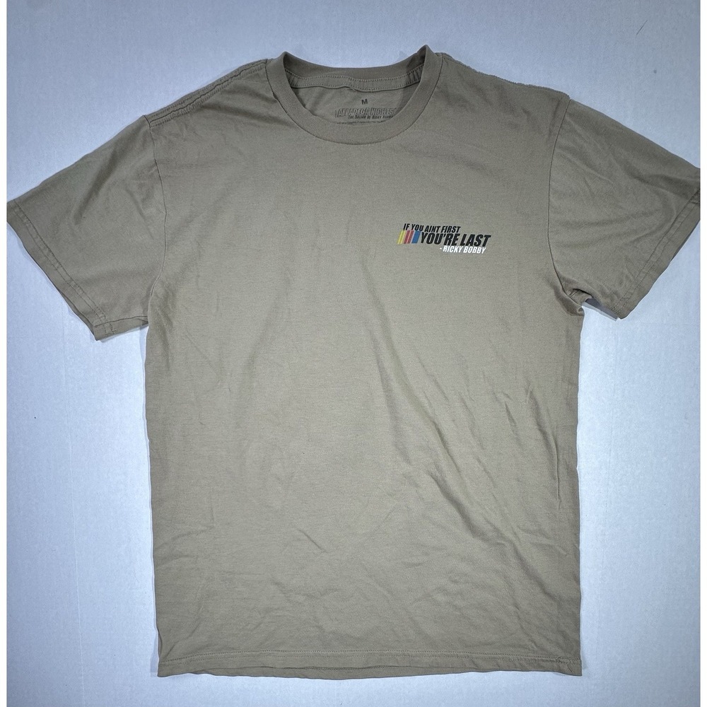 Talladega Nights Ricky Bobby T-Shirt Sz M If You Ain't First You're Last